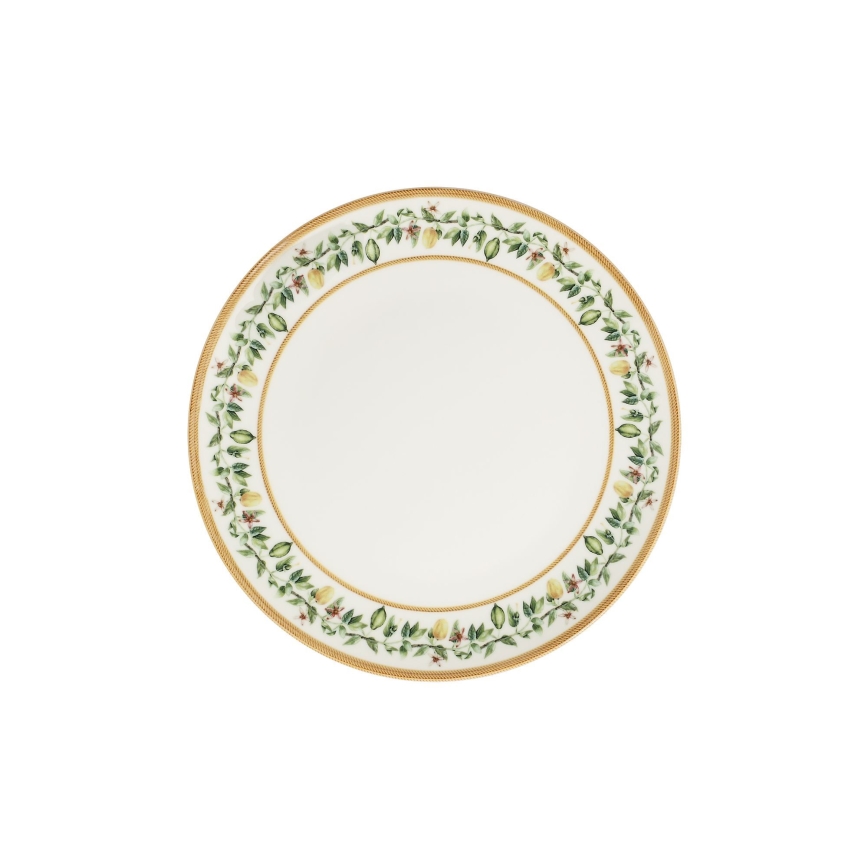 Serviesset 24-delig crème/beige/groen/porselein