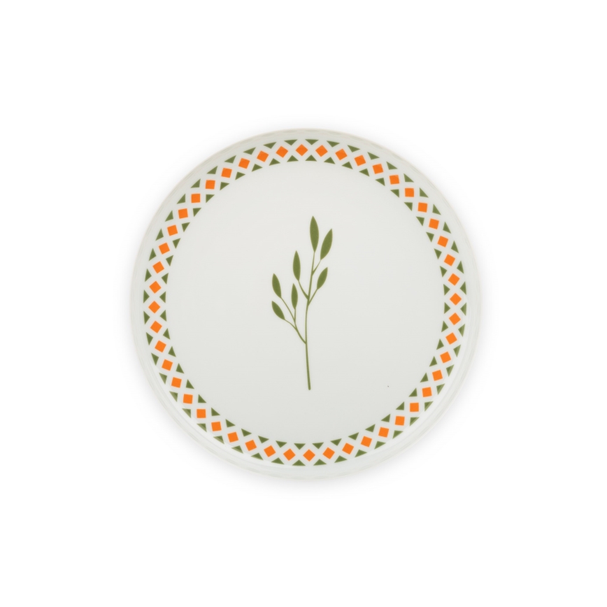 Serviesset 24-delig, kleurrijk porselein