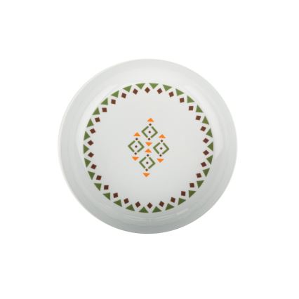 Serviesset 24-delig, kleurrijk porselein