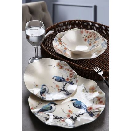 Serviesset 24-delig kleurrijk/porselein