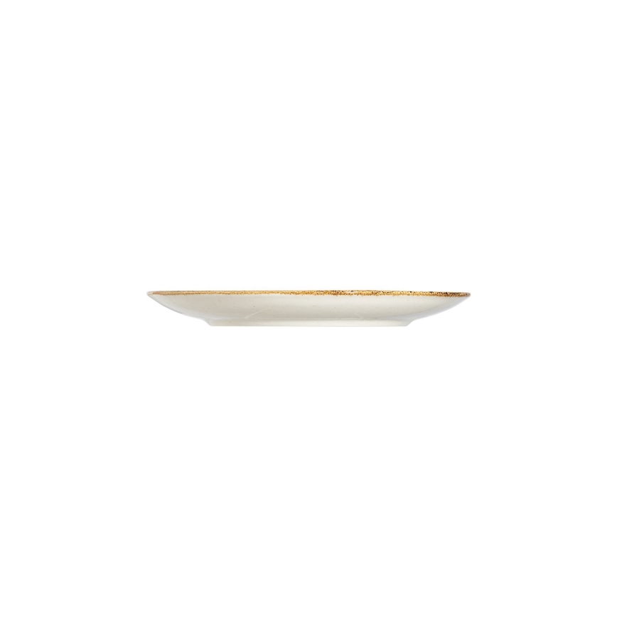 Serviesset 24-delig, wit/beige, porselein