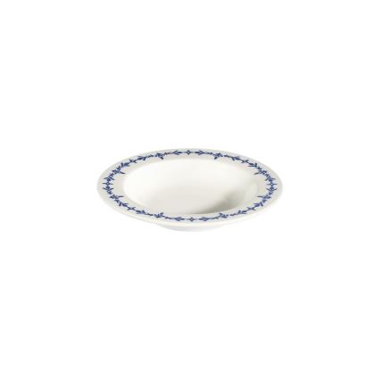 Serviesset 24-delig, wit/blauw, porselein