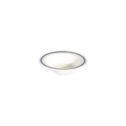 Serviesset 24-delig, wit/blauw, porselein