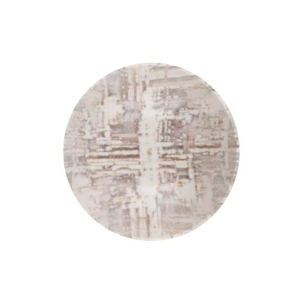 Serviesset 24 stuks bruin/wit/porselein