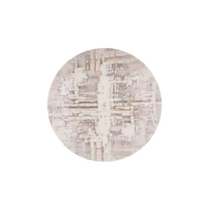 Serviesset 24 stuks bruin/wit/porselein