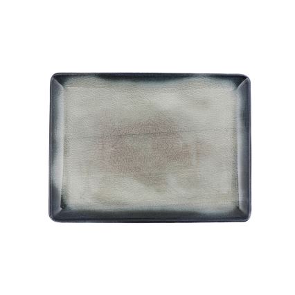 Serviesset 26-delig, blauw/bruin, porselein