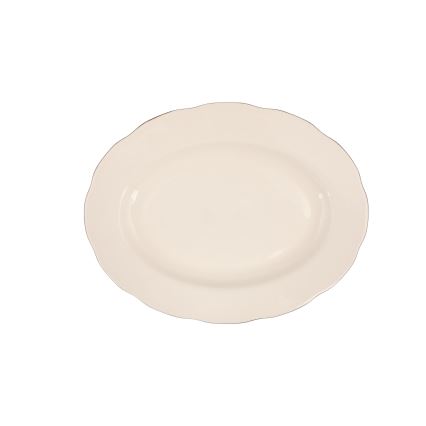 Serviesset 83-delig wit/koper/porselein