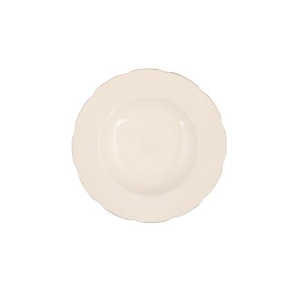 Serviesset 83-delig wit/koper/porselein