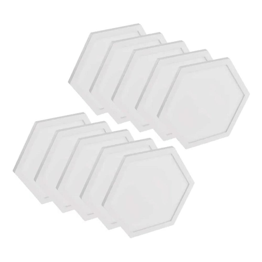 SET 10x RGBIC Dimbaar lichtpaneel LED/1,9W/230V Wi-Fi Tuya