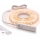 SET 1x LED-strip met bewegingssensor FLEX LED/3,6W/4xAA 2 m + 2x inbouwprofiel 1 m zilver/wit