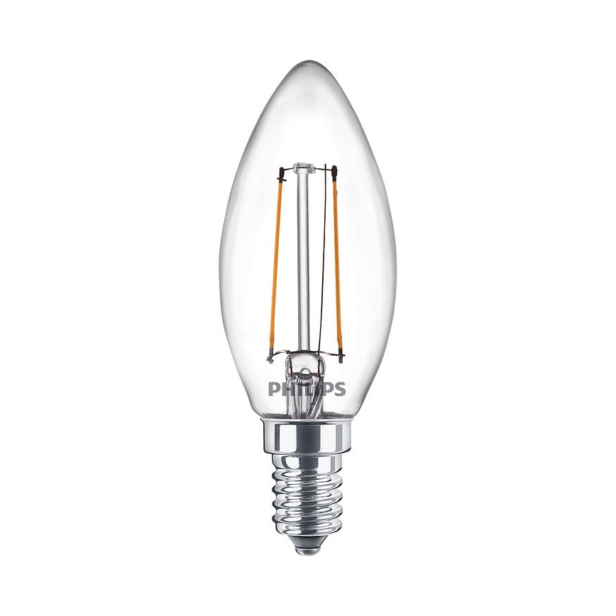 SET 2x Ampoule LED VINTAGE Philips E14/2W/230V 2700K