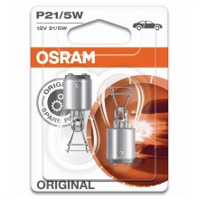 SET 2x Ampoule pour voiture BA15d/21W/12V - Osram