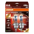 SET 2x Autolamp NIGHT BREAKER H4 P43t/60/55W/12V - Osram