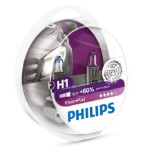 SET 2x Autolamp Philips VISION PLUS 12258VPS2 H1 P14,5s/55W/12V 3250K