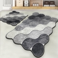 SET 2x Badkamer mat CIRCLE 60/100 cm grijs