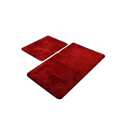 SET 2x Badmat 60x100 cm rood