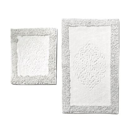 SET 2x Badmat PIANTE 60/100 cm wit