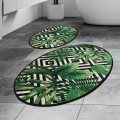 SET 2x Badmat TROPIC 60/100 cm groen