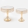 SET 2x Decoratief dienblad diameter 20/25 cm goud