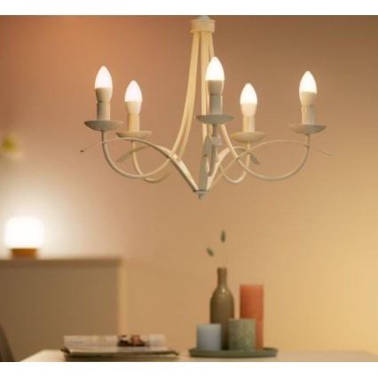 SET 2x Dimbare LED Lamp C37 E14/4,9W/230V 2700-6500K CRI 90 Wi-Fi - WiZ