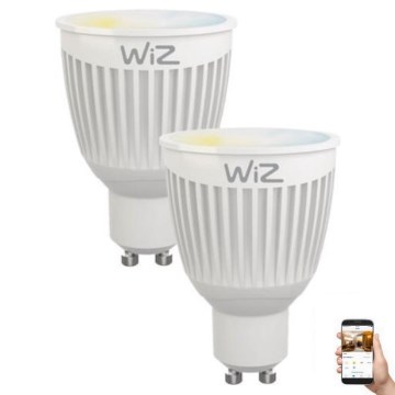 SET 2x Dimbare LED-lamp GU10/6,5W/230V 2700-6500K Wi-Fi - WiZ