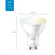 SET 2x Dimbare LED Lamp PAR16 GU10/4,7W/230V 2700-6500K CRI 90 Wi-Fi - WiZ
