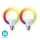 SET 2x Dimbare LED RGBW Lamp E27/9W Wi-Fi 2700-6500K