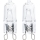 SET 2x Industriële lamp G9/25W/230V 2700K - Aigostar