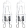 SET 2x Industriële lamp G9/40W/230V 2700K - Aigostar