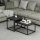 SET 2x Koffie Tafel LEKA zwart