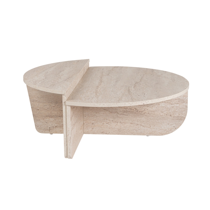 SET 2x Koffie Tafel ORION beige