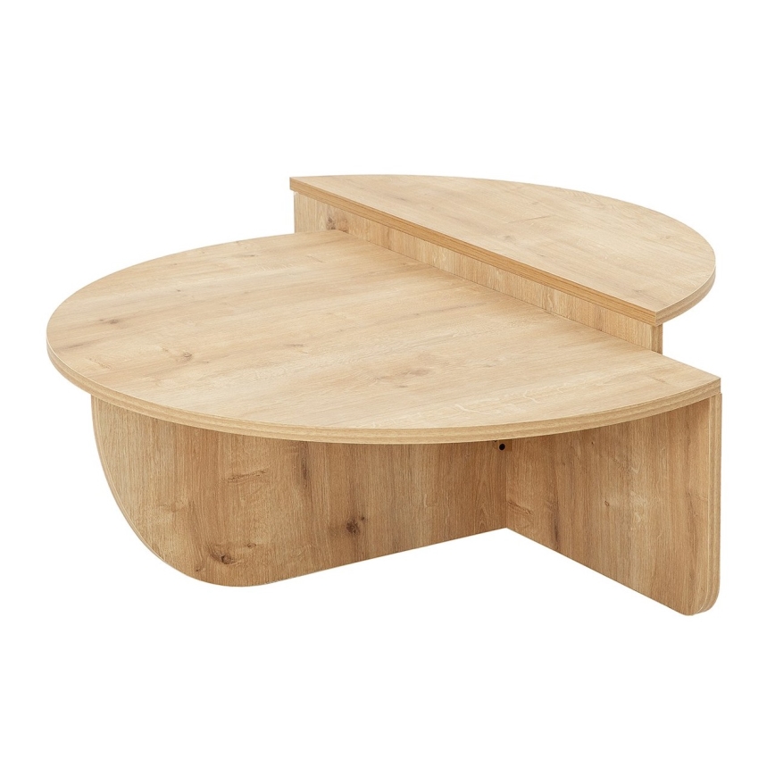 SET 2x Koffie Tafel PODIUM bruin