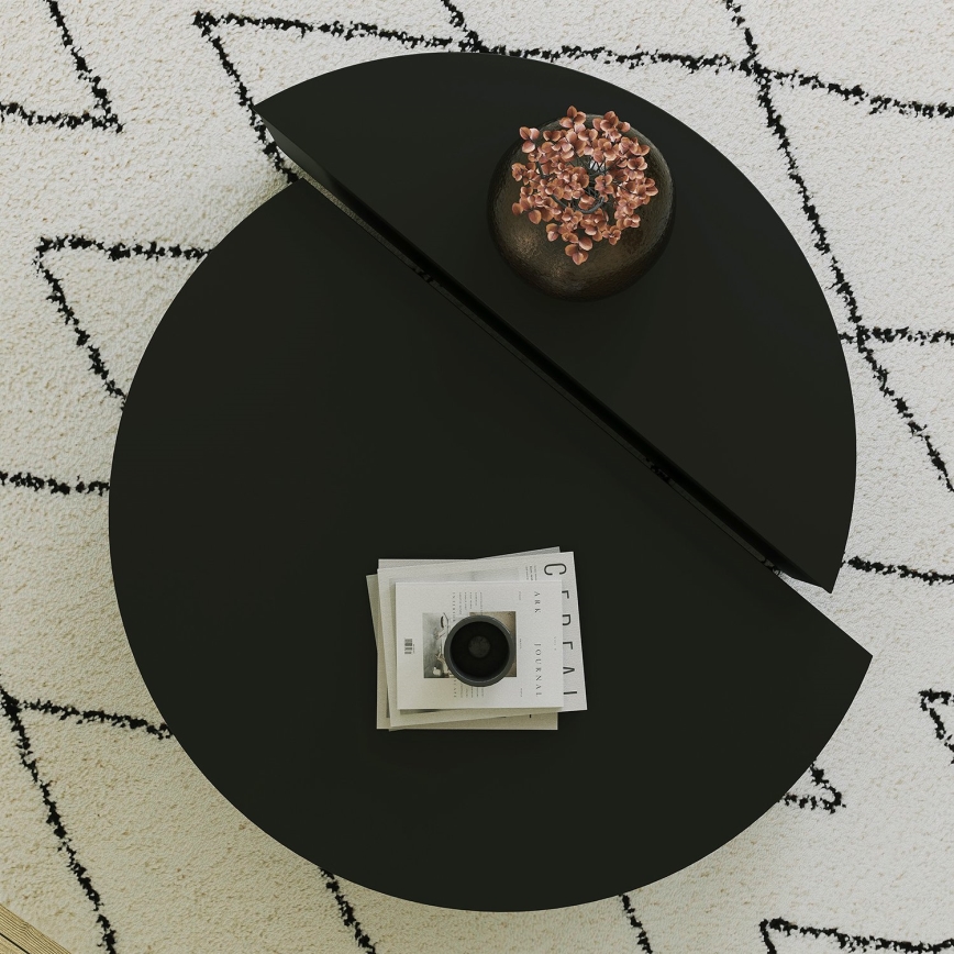 SET 2x Koffie Tafel PODIUM zwart