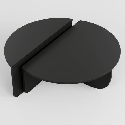 SET 2x Koffie Tafel PODIUM zwart