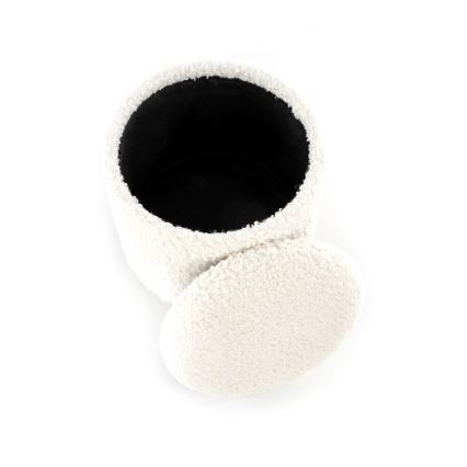 SET 2x Krukje CANCUN diameter 31/38 cm wit/bruin