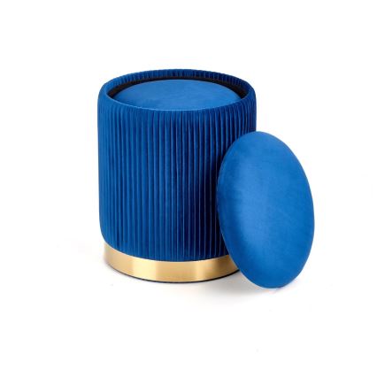 SET 2x Krukje MONTY diameter 36/66 cm blauw/goud