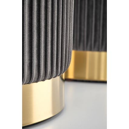 SET 2x Krukje MONTY diameter 36/66 cm grijs/goud