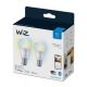 SET 2x LED Dimbare lamp A60 E27/8W/230V 2700-6500K CRI 90 Wi-Fi - WiZ