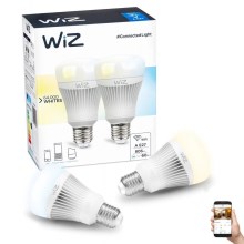 SET 2x LED Dimbare lamp E27/11.5W/230V 2700-6500K Wifi - WiZ