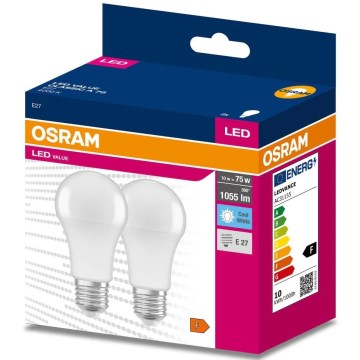SET 2x LED Lamp A60 E27/10W/230V 4000K - Osram