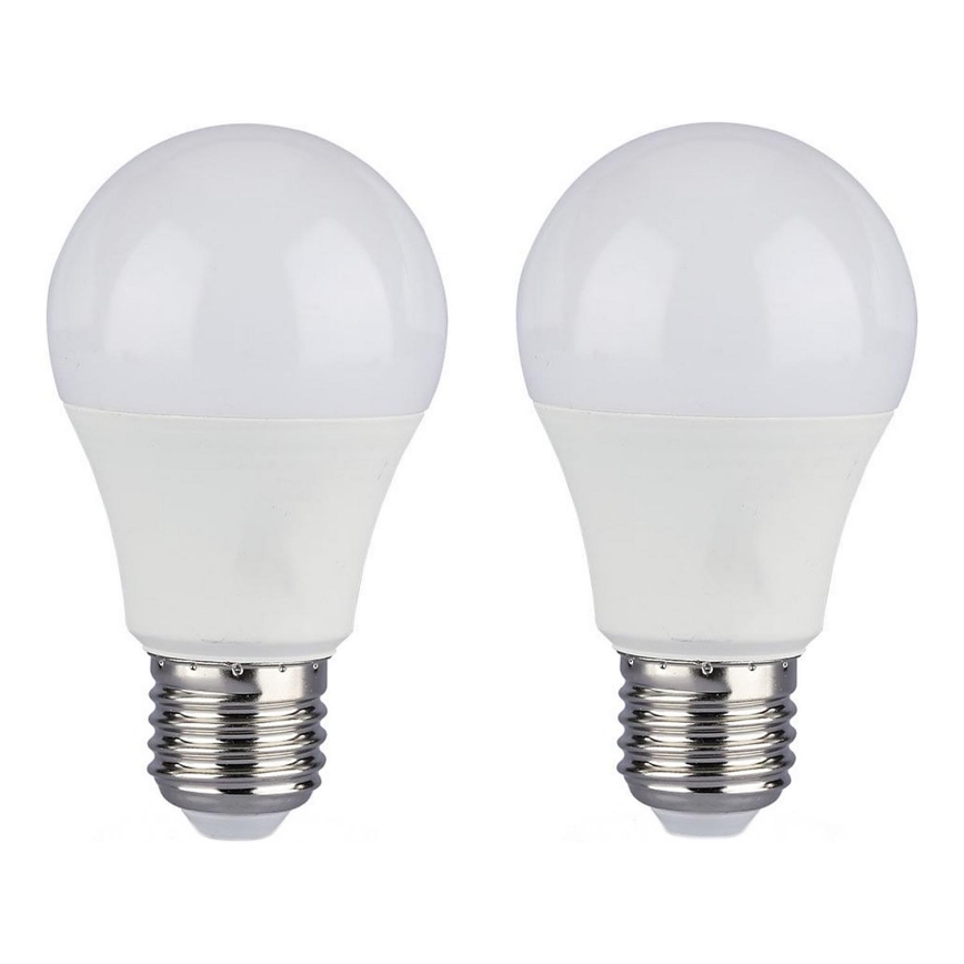 SET 2x LED Lamp A60 E27/9W/230V 3000/4000/6400K