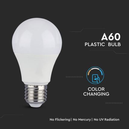 SET 2x LED Lamp A60 E27/9W/230V 3000/4000/6400K