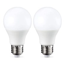 SET 2x LED Lamp E27/9W/230V 2700K