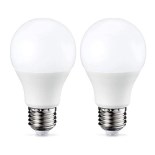 SET 2x LED Lamp E27/9W/230V 2700K