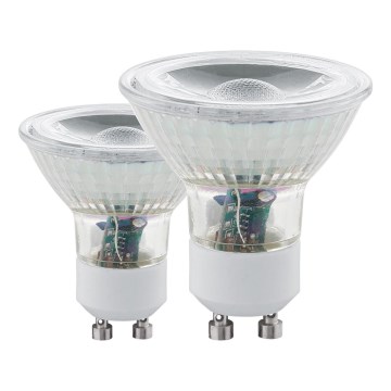 SET 2x LED Lamp GU10/3,4W 3000K - Eglo 11475