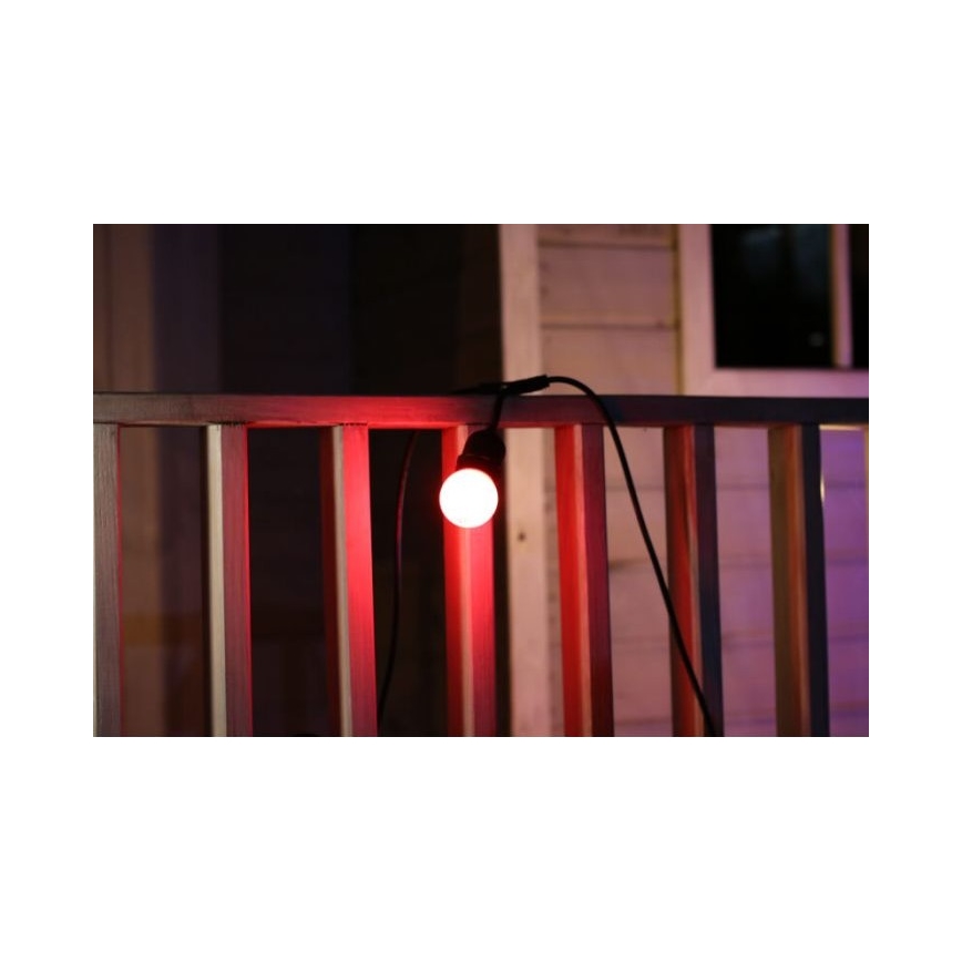 SET 2x LED Lamp PARTY E27/0,5W/36V rood