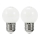 SET 2x LED Lamp PARTY E27/0,5W/36V wit