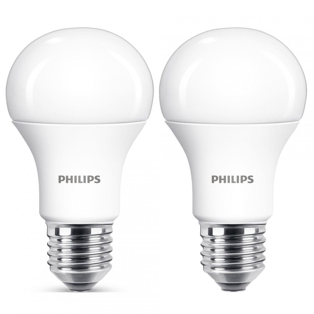SET 2x LED Lamp Philips A60 E27/12,5W/230V 4000K Lumimania