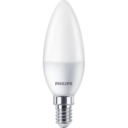 SET 2x LED Lamp Philips B35 E14/5W/230V 4000K
