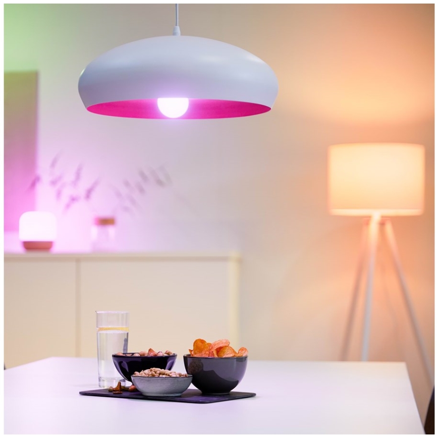 SET 2x LED RGBW dimbare lamp A60 E27/8,5W/230V 2200-6500K Wi-Fi + afstandsbediening - WiZ